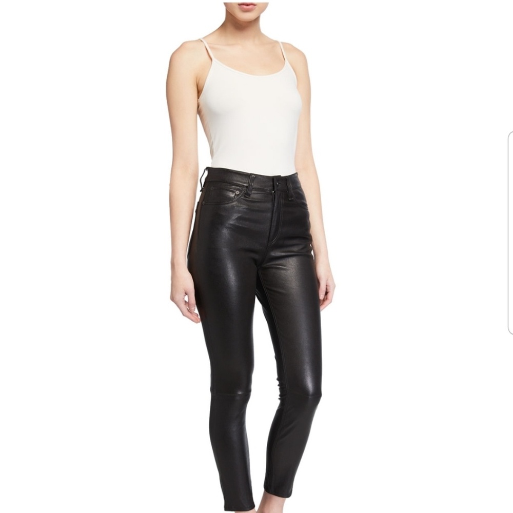 BNWT rag & bone Nina leather pant sz 25